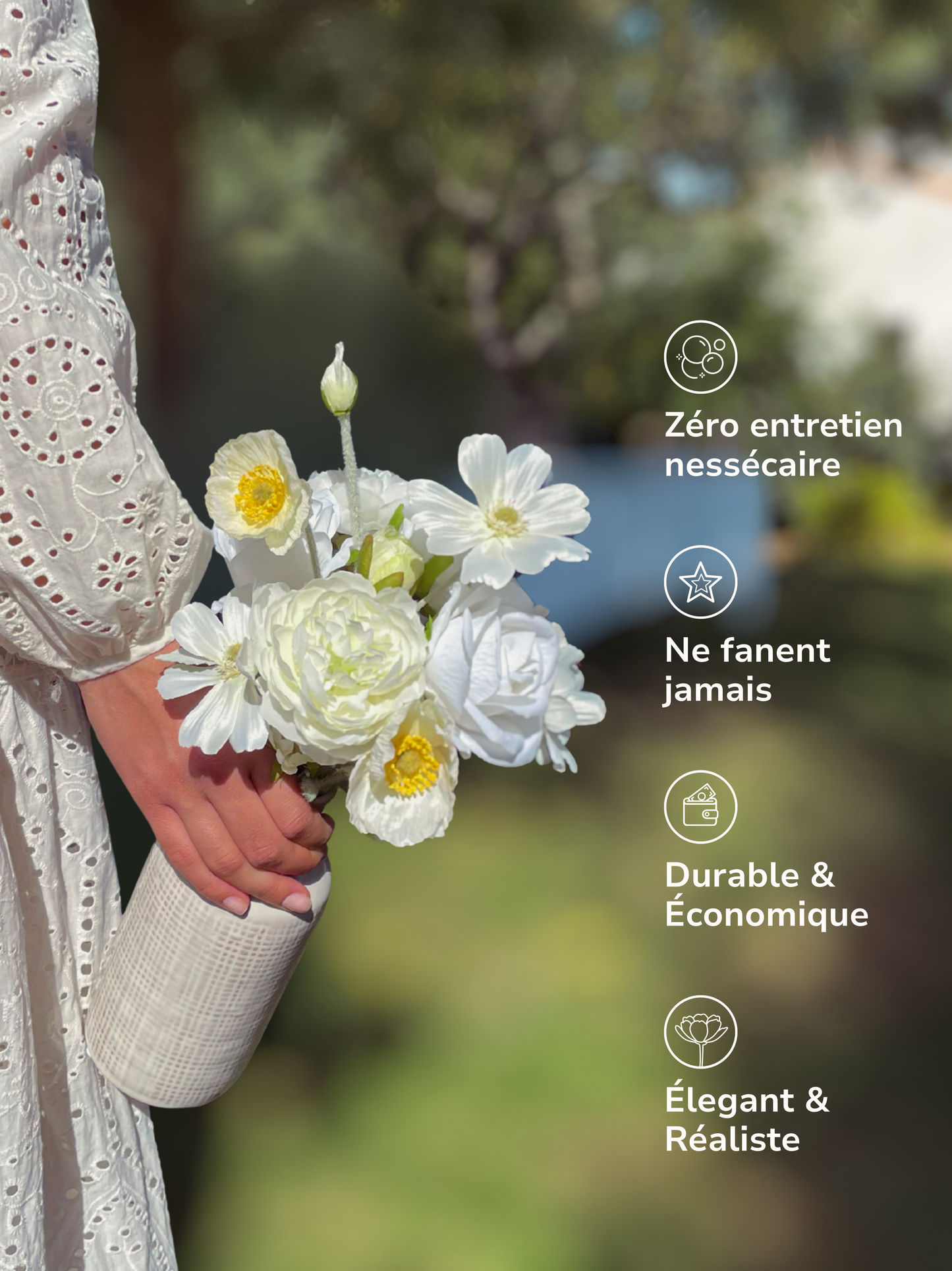 Bouquet composé - Blanc